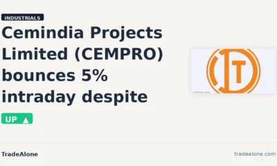 Cemindia Projects Limited CEMPRO intraday bounce
