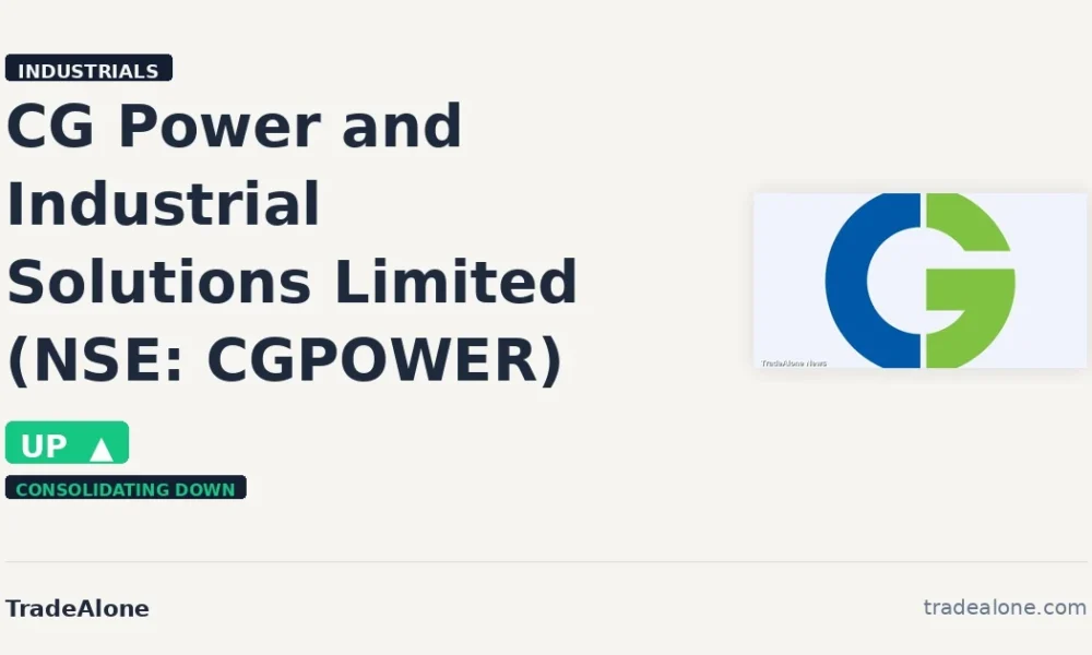 CG Power and Industrial Solutions Limited NSE: CGPOWER intraday gain