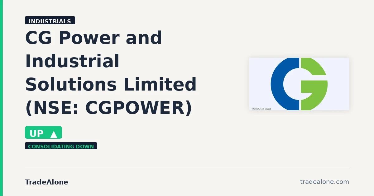 CG Power and Industrial Solutions Limited NSE: CGPOWER intraday gain