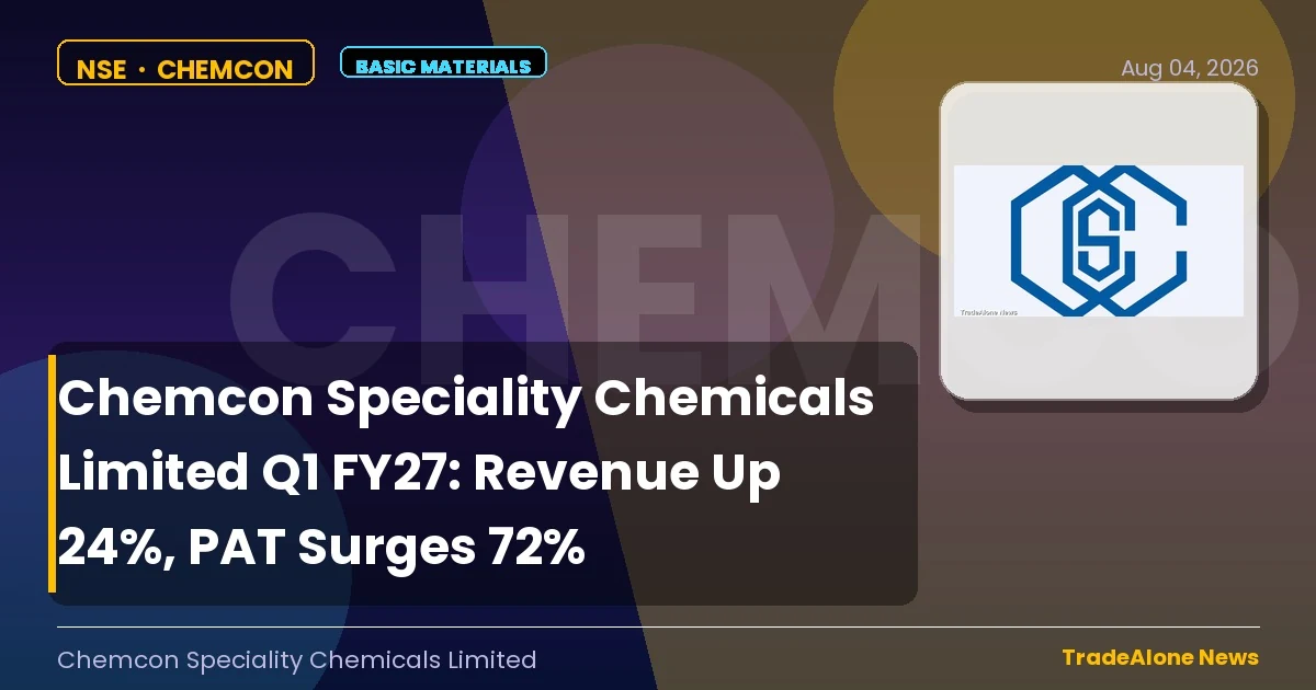Chemcon Speciality Chemicals Limited Chemcon Q1 FY27 Results