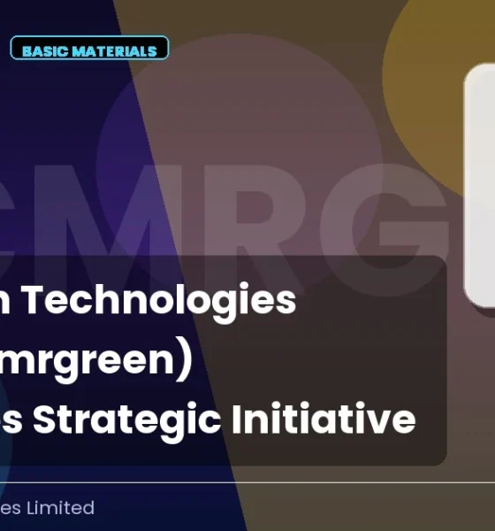 Cmr Green Technologies Limited Cmrgreen August 2026 Strategic Initiative