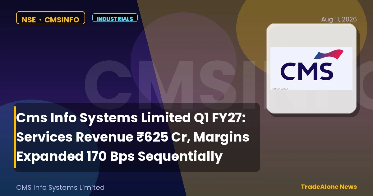 Cms Info Systems Limited Q1 FY27 Results