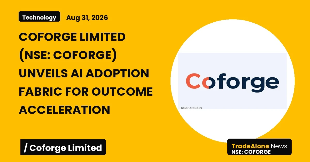 Coforge Limited NSE Coforge AI Adoption Fabric