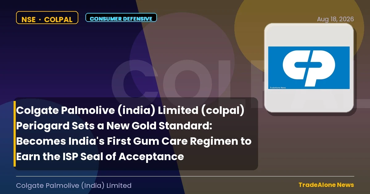 Colgate Palmolive (india) Limited Colpal August 2026 ISP Seal