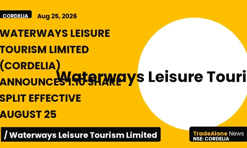 Waterways Leisure Tourism Limited NSE Cordelia Share Split