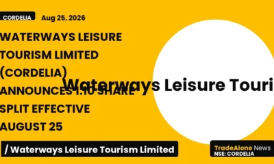 Waterways Leisure Tourism Limited NSE Cordelia Share Split