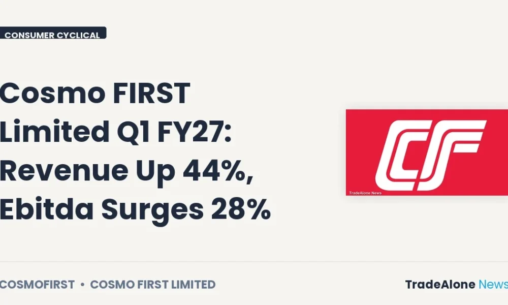 Cosmo FIRST Limited Cosmofirst Q1 FY27 Results