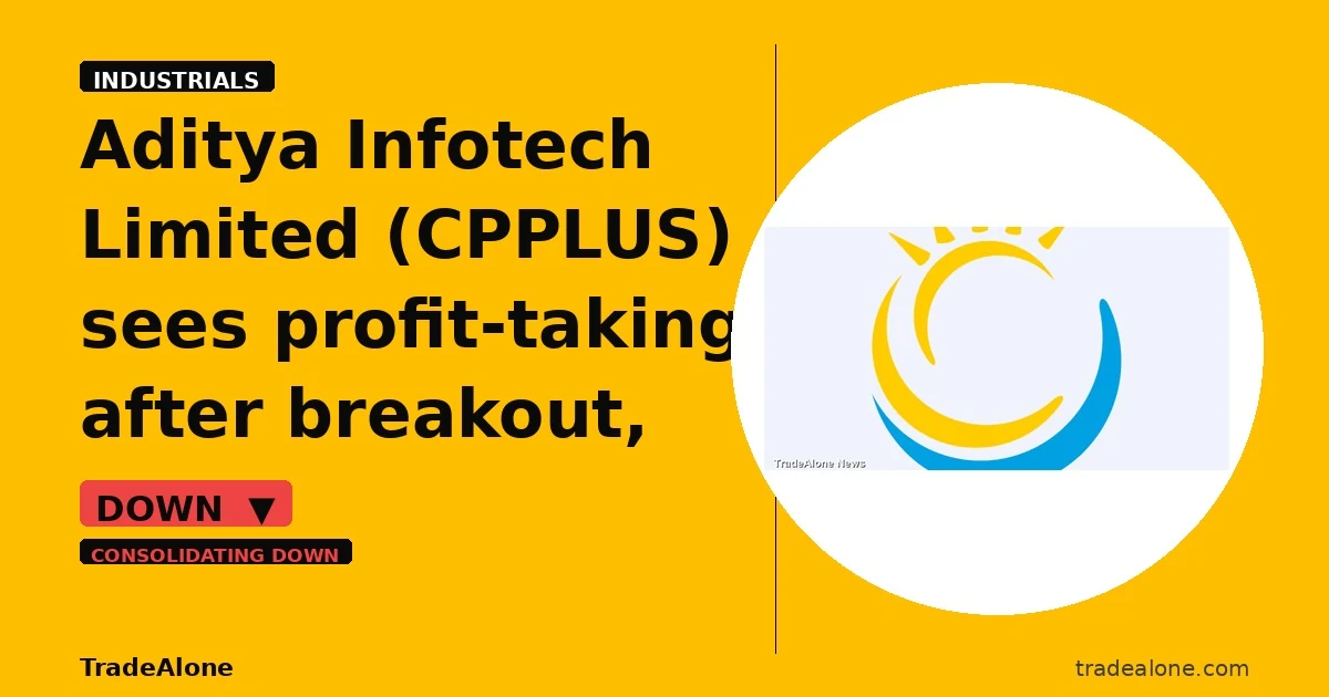 Aditya Infotech Limited CPPLUS down 5% intraday