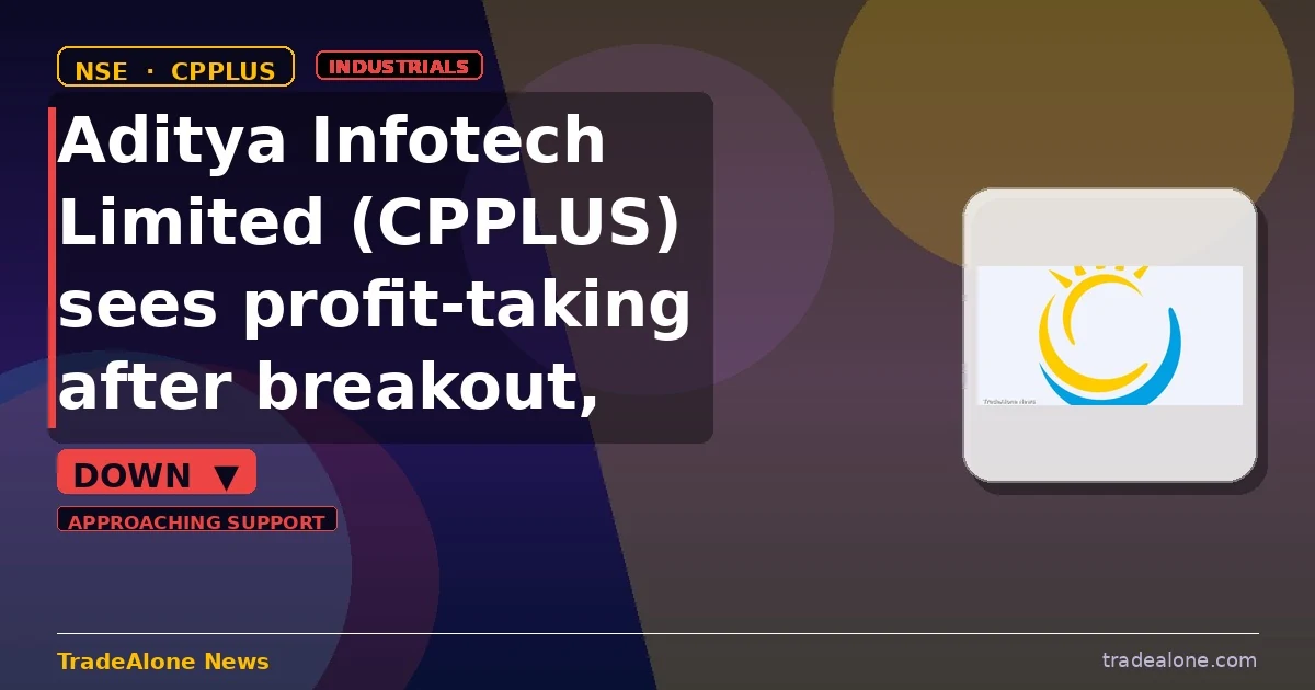 Aditya Infotech Limited CPPLUS falls 5% intraday