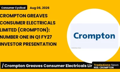 Crompton Greaves Consumer Electricals Limited Crompton Q1 FY27 Results