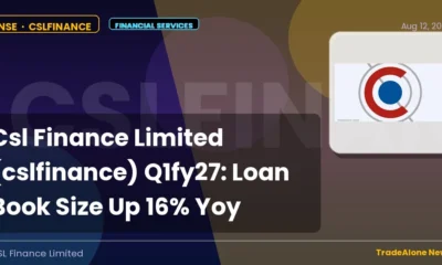 Csl Finance Limited Cslfinance Q1fy27 Results