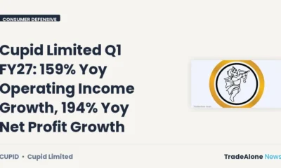 Cupid Limited CUPID Q1 FY27 Results