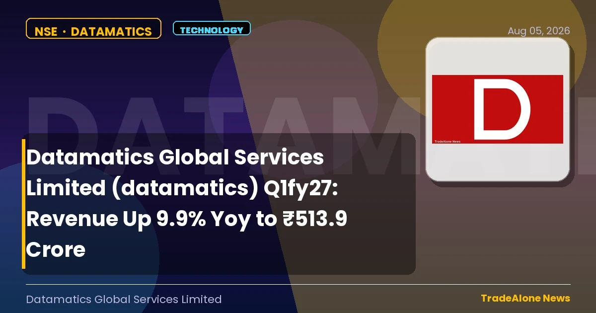 Datamatics Global Services Limited Datamatics Q1fy27 Results