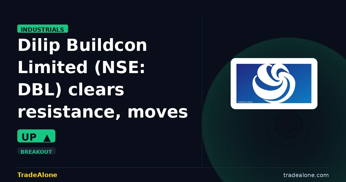 Dilip Buildcon Limited DBL clears resistance
