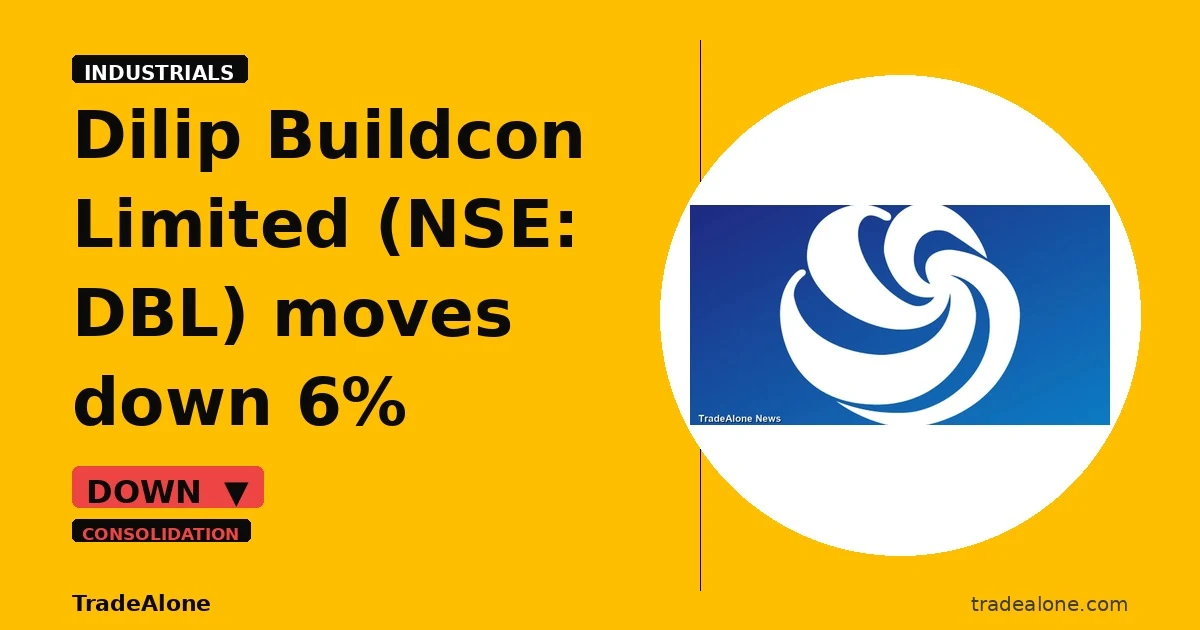 Dilip Buildcon Limited DBL trendline status consolidation