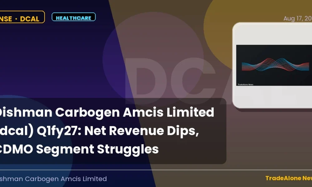 Dishman Carbogen Amcis Limited Q1fy27 Results