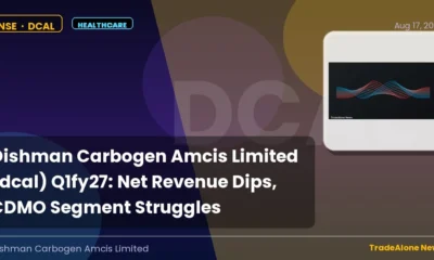 Dishman Carbogen Amcis Limited Q1fy27 Results