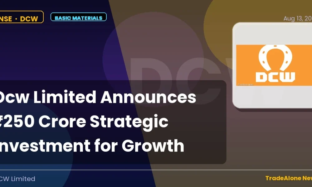 Dcw Limited NSE: DCW Strategic Investment Program