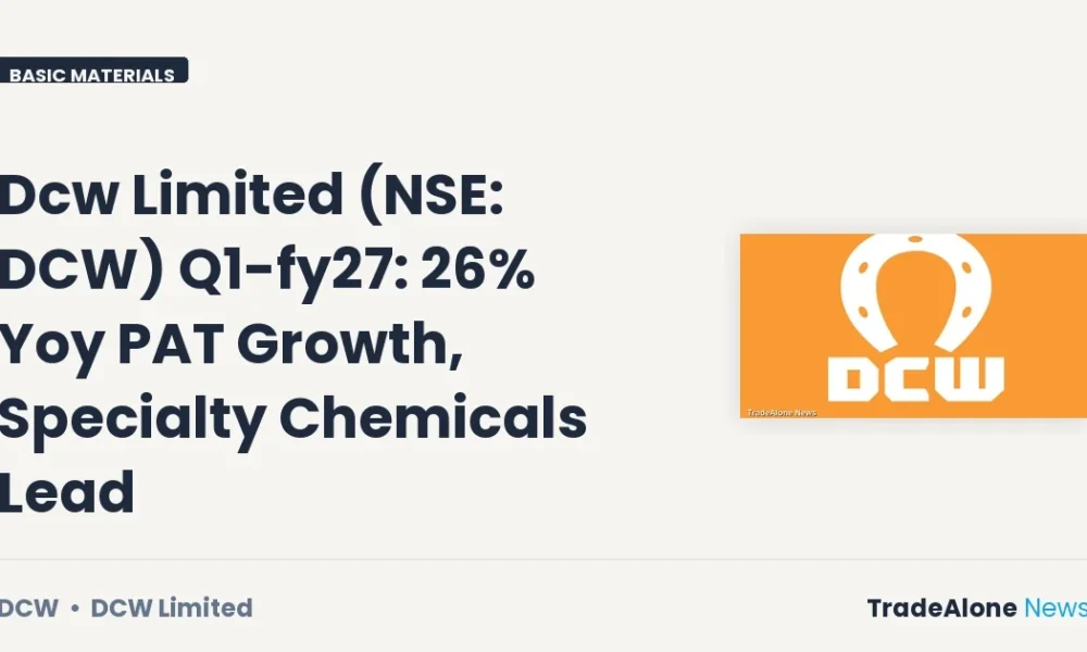 Dcw Limited NSE DCW Q1 FY27 Results