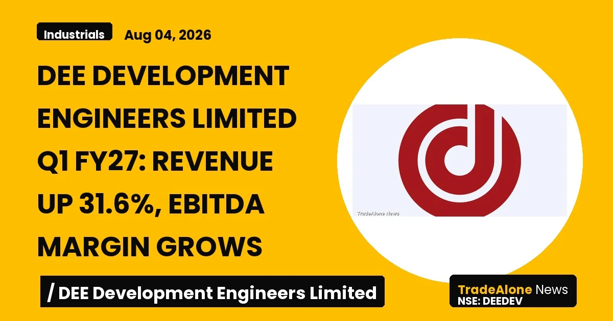 Dee Development Engineers Limited Deedev Q1 FY27 Results
