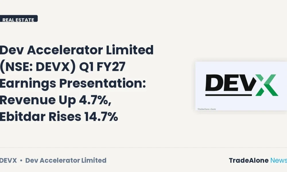 Dev Accelerator Limited NSE DEVX Q1 FY27 Results
