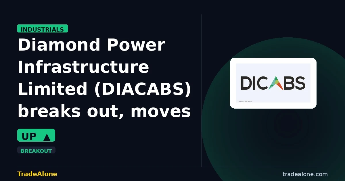 Diamond Power Infrastructure Limited DIACABS breaks out