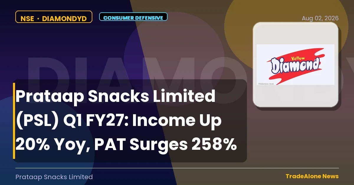 Prataap Snacks Limited Q1 FY27 Results