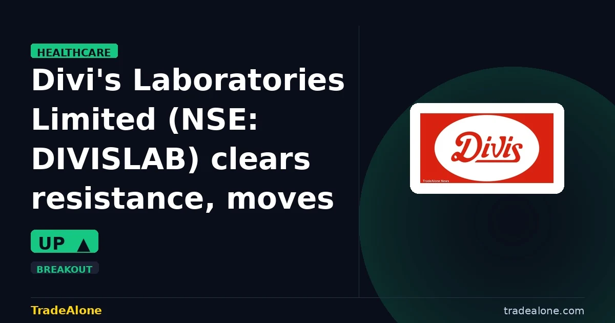 Divi's Laboratories Limited DIVISLAB clears resistance