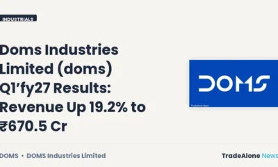 Doms Industries Limited DOMS Q1 FY27 Results
