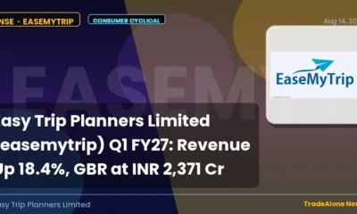 Easy Trip Planners Limited Easemytrip Q1 FY27 Results