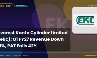 Everest Kanto Cylinder Limited EKC Q1 FY27 Results