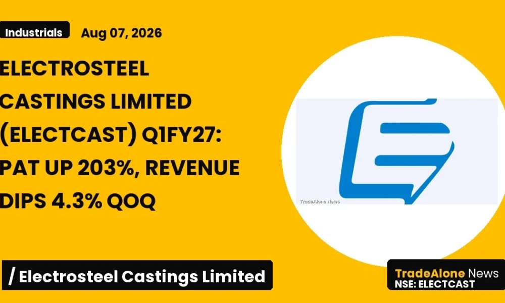 Electrosteel Castings Limited Electcast Q1fy27 Results