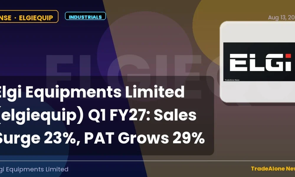 Elgi Equipments Limited Elgiequip Q1 FY27 Results