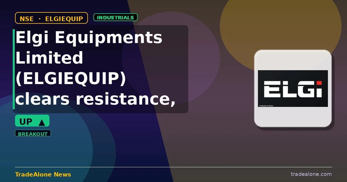 Elgi Equipments Limited ELGIEQUIP clears resistance
