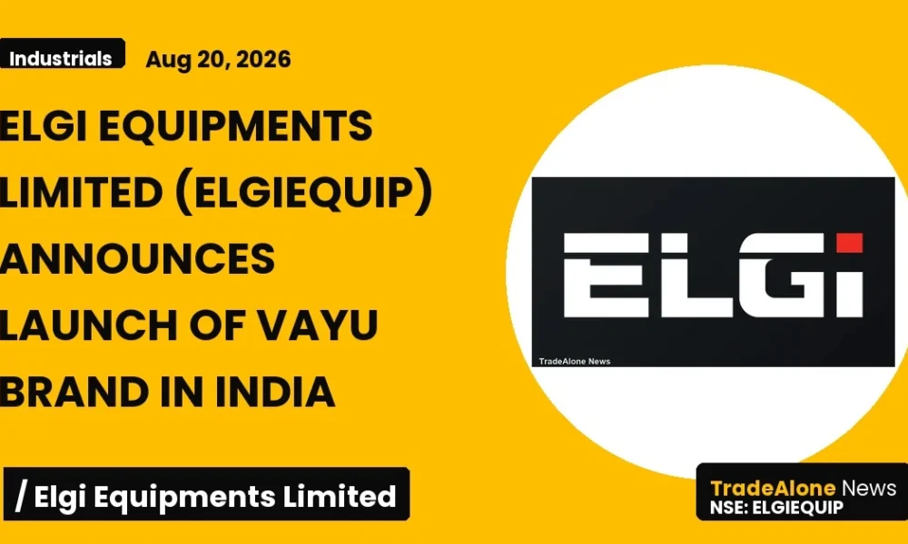 Elgi Equipments Limited Elgiequip VAYU Launch August 2026