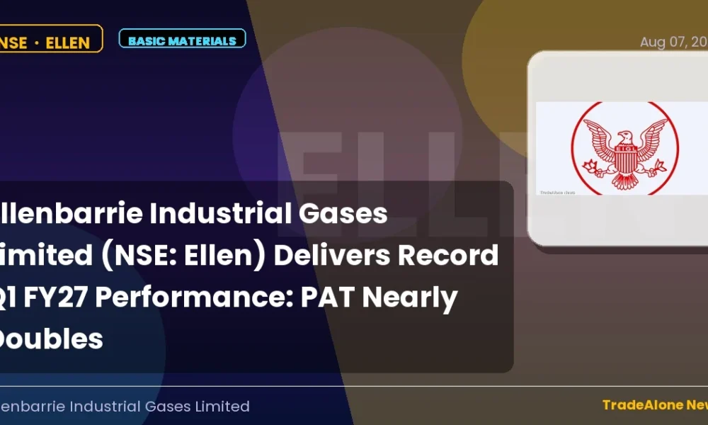 Ellenbarrie Industrial Gases Limited NSE ELLEN Q1 FY27