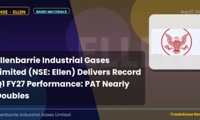 Ellenbarrie Industrial Gases Limited NSE ELLEN Q1 FY27