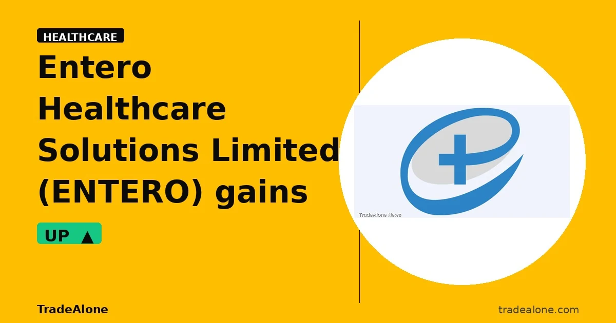 Entero Healthcare Solutions Limited ENTERO gains 10% intraday
