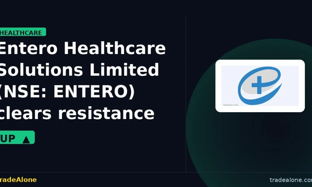 Entero Healthcare Solutions Limited NSE: ENTERO clears resistance