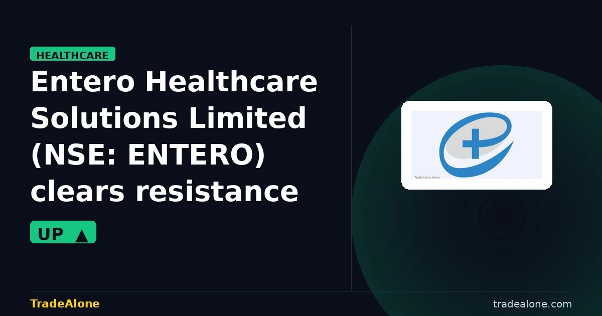 Entero Healthcare Solutions Limited NSE: ENTERO clears resistance