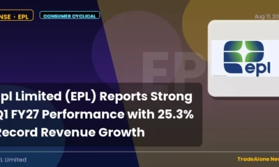 Epl Limited EPL Q1 FY27 Revenue Growth