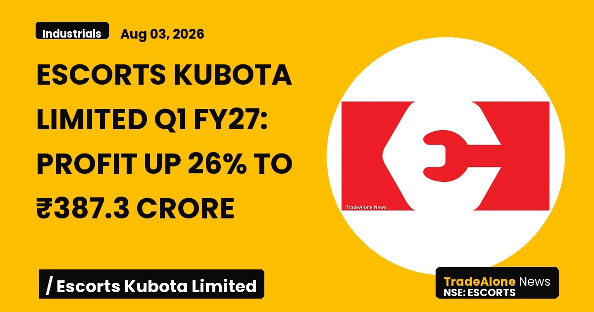 Escorts Kubota Limited Escorts Q1 FY27 Results
