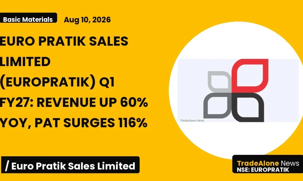 Euro Pratik Sales Limited Europratik Q1 FY27 Results