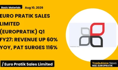Euro Pratik Sales Limited Europratik Q1 FY27 Results