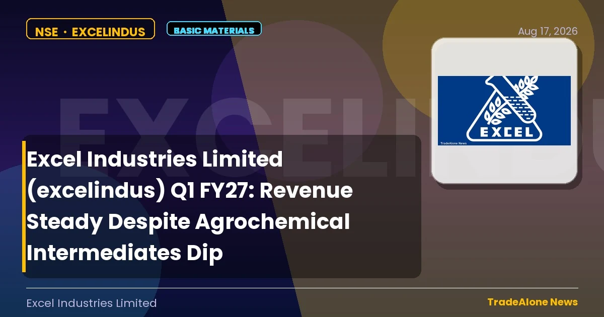 Excel Industries Limited Excelindus Q1 FY27 Results