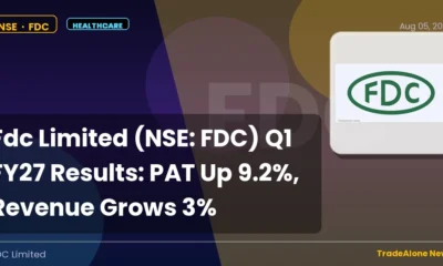 Fdc Limited NSE FDC Q1 FY27 Results