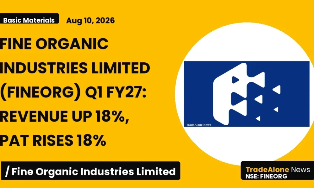 Fine Organic Industries Limited Fineorg Q1 FY27 Results