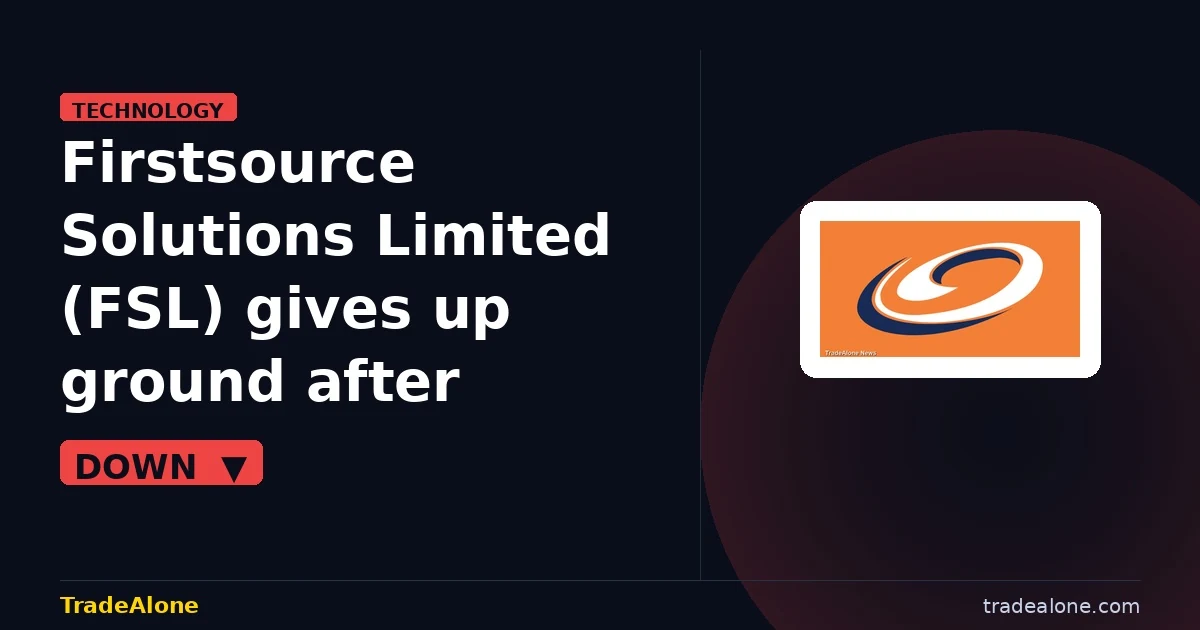 Firstsource Solutions Limited FSL pullback after breakout