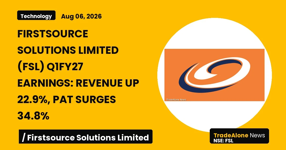 Firstsource Solutions Limited FSL Q1fy27 Earnings