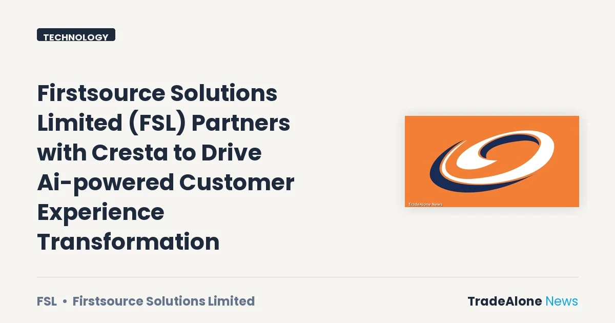 Firstsource Solutions Limited FSL Q3 FY26 AI Partnership